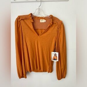 Nation LTD Blouse with Ruffle Details